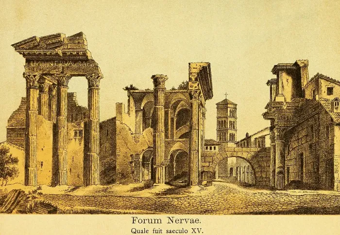 Framed Print : Ruins of the Forum Nervae or Foro di Nerva Framed Print : Ruins of the Forum Nervae or Foro di Nerva