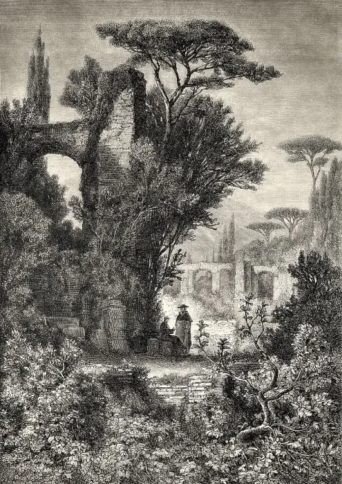 Framed Print : The ruins of Hadrian's Villa Framed Print : The ruins of Hadrian's Villa