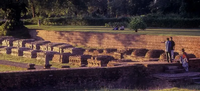 Framed Print : Ruins of Monastery at sarnath near Varanasi Benaras