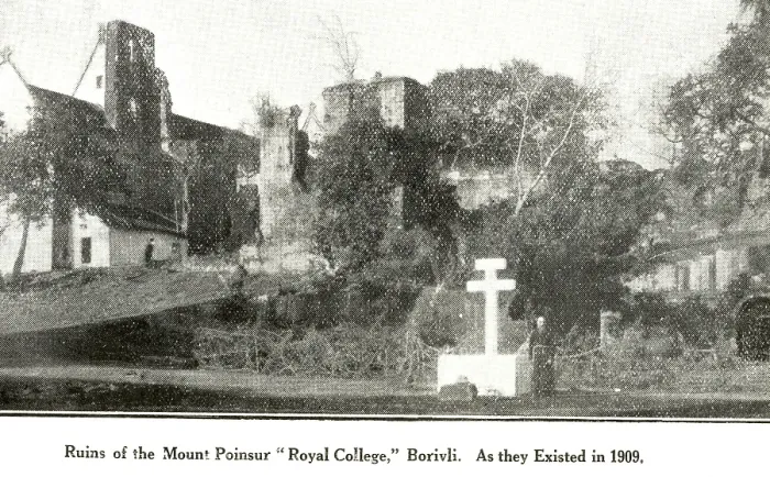 Framed Print : Ruins of Mount Poins ur Royal Collage Borivli as exis ted in 1909, Borivali, Bombay Mumbai, Maharas htra, India, As ia