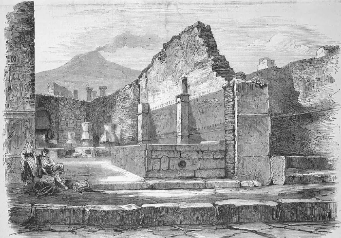 Framed Print : Ruins of Pompeii, the baker's house Framed Print : Ruins of Pompeii, the baker's house