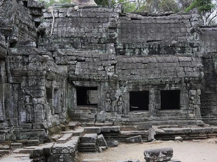 Framed Print : Ruins at Ta Prohm Temple, Siem Reap Province