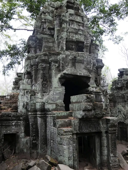 Framed Print : Ruins at Ta Prohm Temple, Siem Reap Province