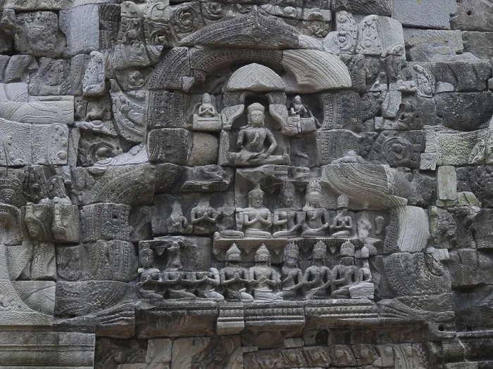 Framed Print : Ruins at Ta Prohm Temple, Siem Reap Province