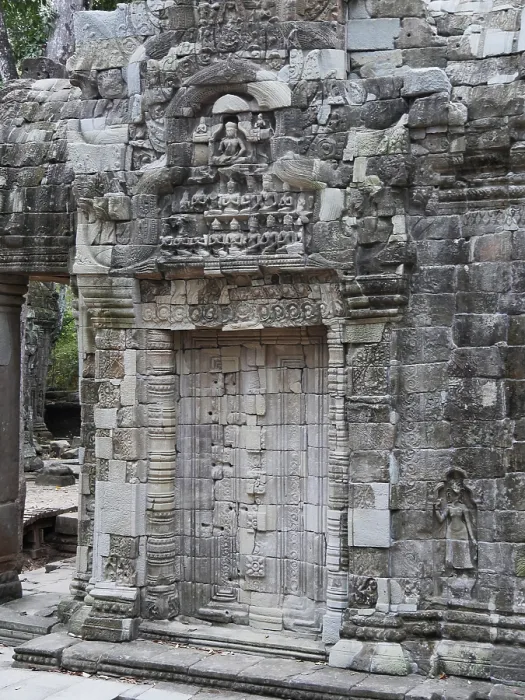 Framed Print : Ruins at Ta Prohm Temple, Siem Reap Province