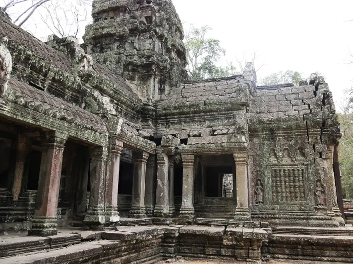 Framed Print : Ruins at Ta Prohm Temple, Siem Reap Province