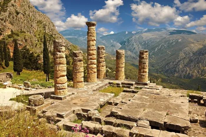 Framed Print : The ruins of the Temple of Apollo