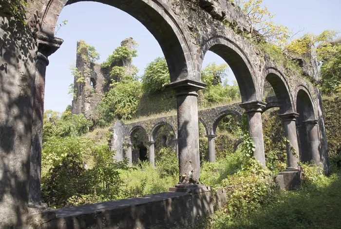 Framed Print : Ruins in Vasai or Bassein fort