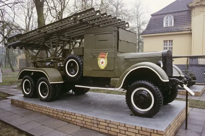 Framed Print : Russian-made Katyusha multiple rocket launcher at a Soviet army barracks Framed Print : Russian-made Katyusha multiple rocket launcher at a Soviet army barracks