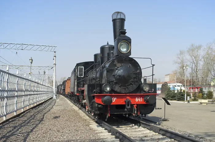 Framed Print : Russian vintage steam locomotive Ov-841