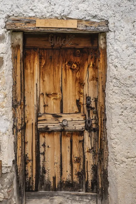 Framed Print : A rustic wooden door from a hut on the Glatsch Alm Framed Print : A rustic wooden door from a hut on the Glatsch Alm