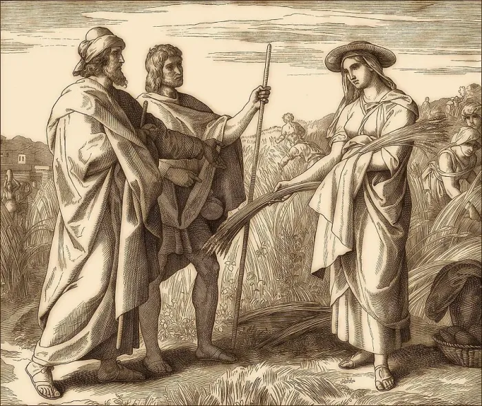 Framed Print : Ruth in Boaz's Field, Old Testament Framed Print : Ruth in Boaz's Field, Old Testament