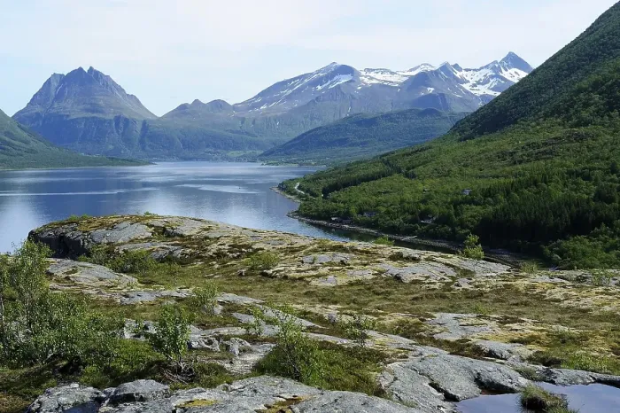 Framed Print : On the RV 17 coast road, Northern Norway