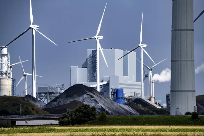 Framed Print : RWE coal-fired power plant Eemshavencentrale