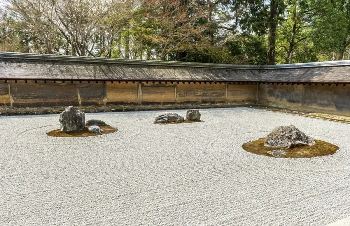 Framed Print : Ryouan-ji rock garden, Zen garden