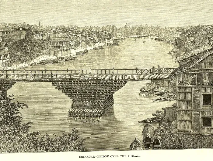 Framed Print : s rinagar bridge over the Jhelum river, Jammu & Kas hmir, India, As ia Framed Print : s rinagar bridge over the Jhelum river, Jammu & Kas hmir, India, As ia