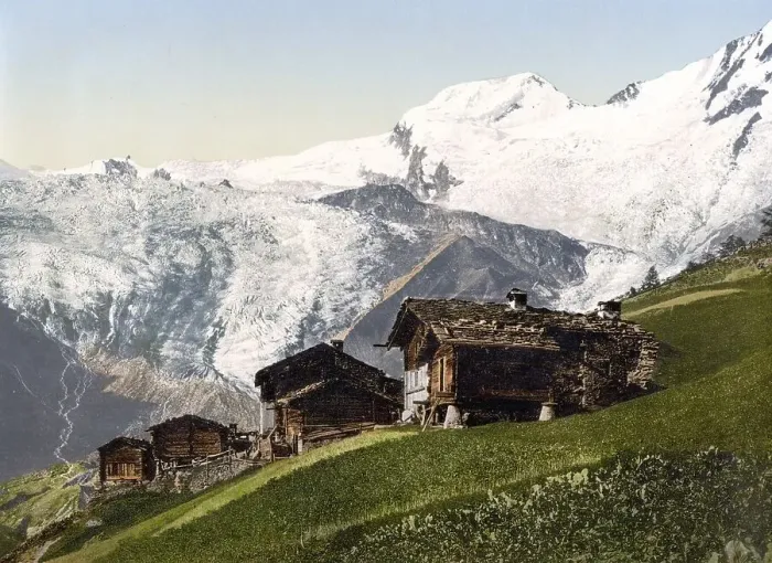 Framed Print : Saas Fee, Alpenblick, Wallis, Alpen der Schweiz / Saas Fee Framed Print : Saas Fee, Alpenblick, Wallis, Alpen der Schweiz / Saas Fee