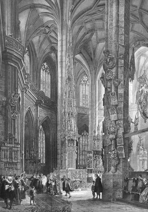 Framed Print : Sacrament building inside the Lorenzkirche