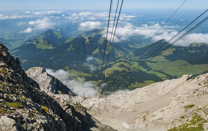 Framed Print : Saentis cable car, Schwaegalp, Switzerland, Europe