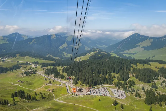Framed Print : Saentis cable car, Schwaegalp, Switzerland, Europe Framed Print : Saentis cable car, Schwaegalp, Switzerland, Europe