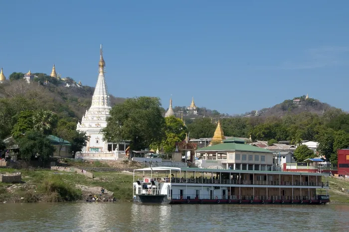 Framed Print : Sagaing is the capital of Sagaing Region (formerly Sagaing Division) in Myanmar