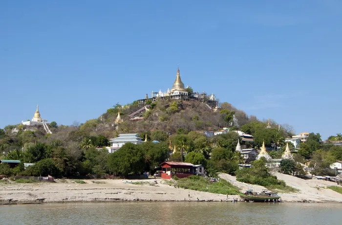 Framed Print : Sagaing is the capital of Sagaing Region (formerly Sagaing Division) in Myanmar