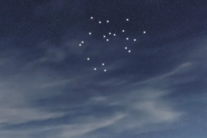 Framed Print : Sagittarius star constellation