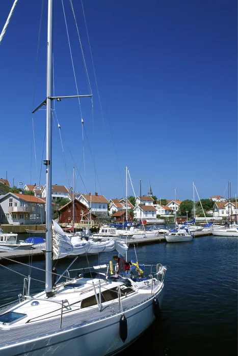 Framed Print : Sailboats in the harbour of Kladesholmen Framed Print : Sailboats in the harbour of Kladesholmen