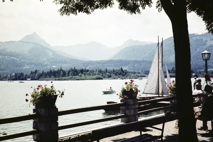 Framed Print : Sailing boats on, Wolfgangsee, St. Wolfgang im Salzkammergut, Austria, Europe 1960, Europe Framed Print : Sailing boats on, Wolfgangsee, St. Wolfgang im Salzkammergut, Austria, Europe 1960, Europe