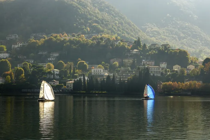 Framed Print : Sailing on Lake Como at Lecco italy Framed Print : Sailing on Lake Como at Lecco italy