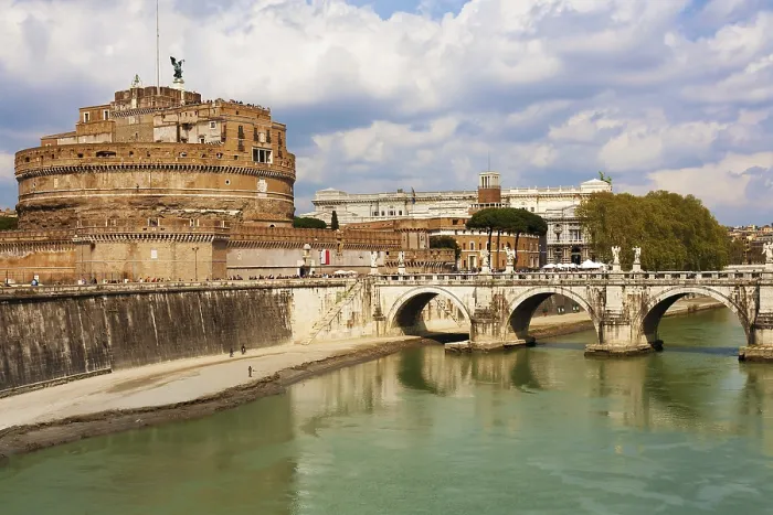 Framed Print : Saint Angel Fortress and Tiber river in Rome Framed Print : Saint Angel Fortress and Tiber river in Rome