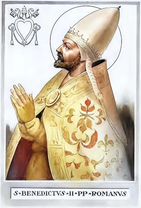 Framed Print : Saint Benedict II (born in Rome)