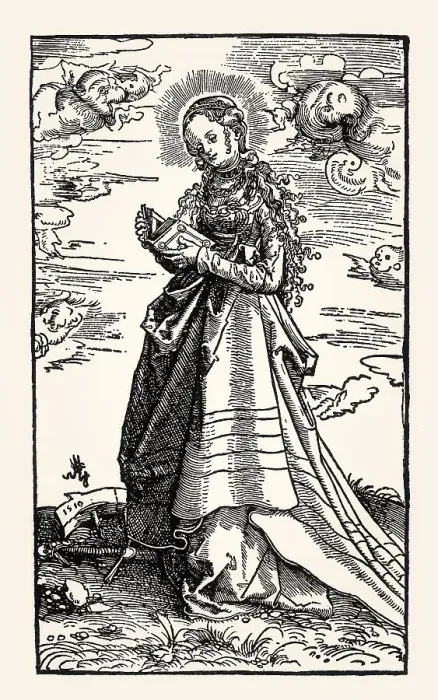 Framed Print : Saint Catherine of Alexandria, Lucas Cranach the Elder Framed Print : Saint Catherine of Alexandria, Lucas Cranach the Elder