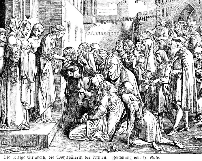 Framed Print : Saint Elisabeth, benefactress of the poor Framed Print : Saint Elisabeth, benefactress of the poor