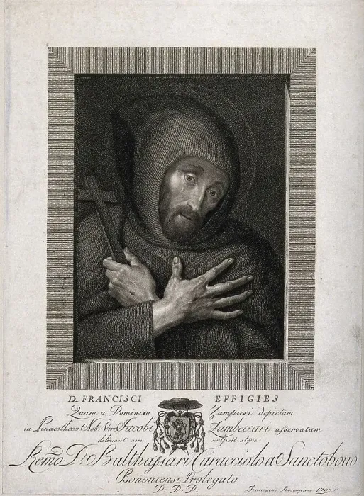 Framed Print : Saint Francis of Assisi, Giovanni di Pietro di Bernardone