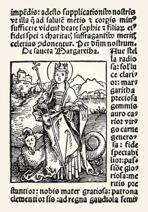 Framed Print : Saint Marina, Margaret of Antioch