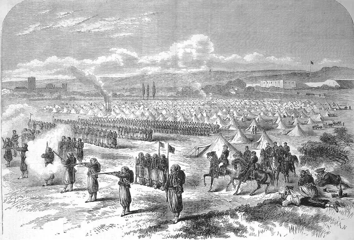 Framed Print : In the Saint-Maur camp, the Zouaves