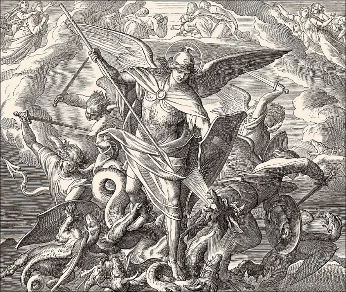 Framed Print : Saint Michael Fighting the Dragon