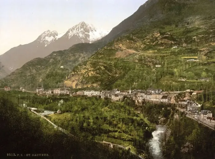 Framed Print : Saint-Sauveur, Pyrenees, France