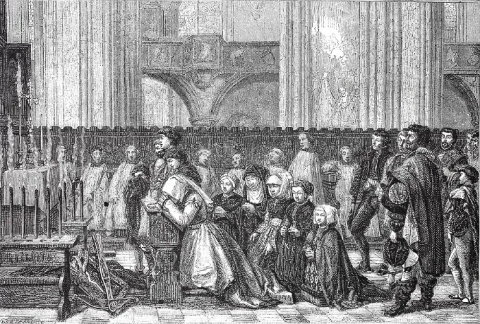 Framed Print : Salon of 1855. belgian school. the trentaines de metal de haze