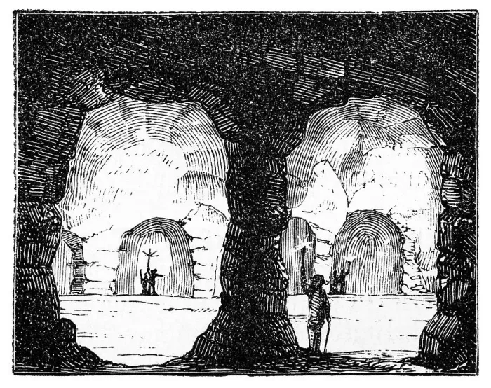 Framed Print : Salt mine, historical illustration from: Marie Adenfeller