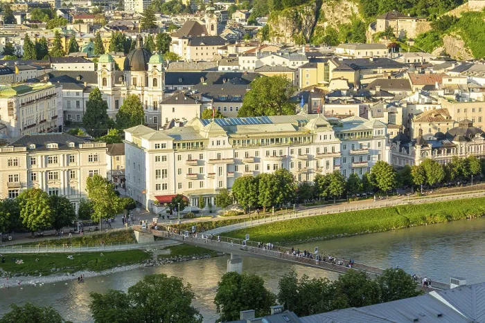 Framed Print : Salzburg Old Town on Sunny Summer Evening Framed Print : Salzburg Old Town on Sunny Summer Evening