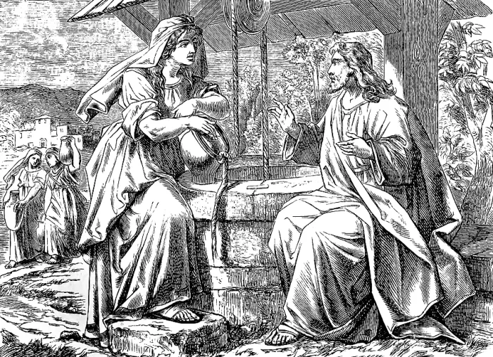 Framed Print : She Samaritan at Jacob's Well in Sichar Framed Print : She Samaritan at Jacob's Well in Sichar