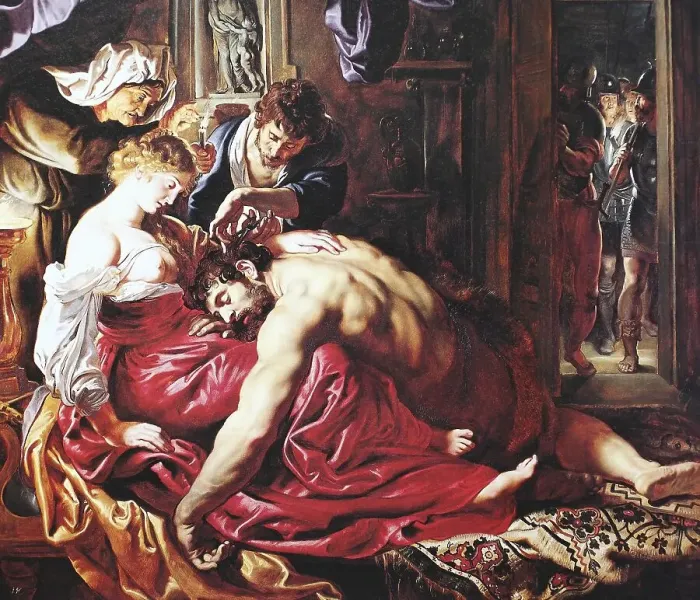 Framed Print : Samson and Delilah, the biblical story of Samson and Delilah Framed Print : Samson and Delilah, the biblical story of Samson and Delilah