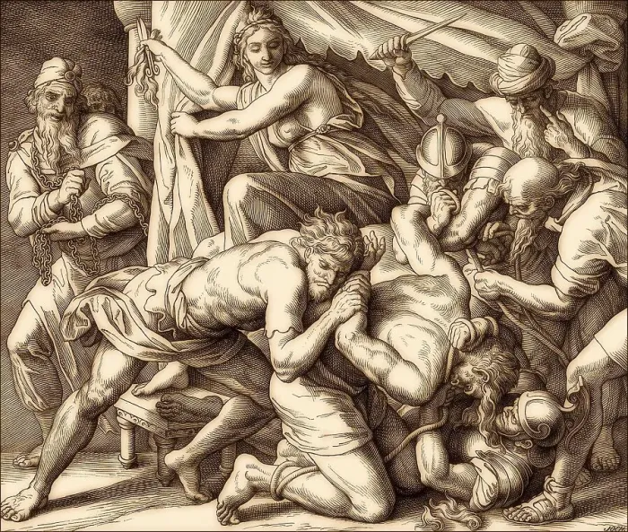 Framed Print : Samson and Delilah, Old Testament