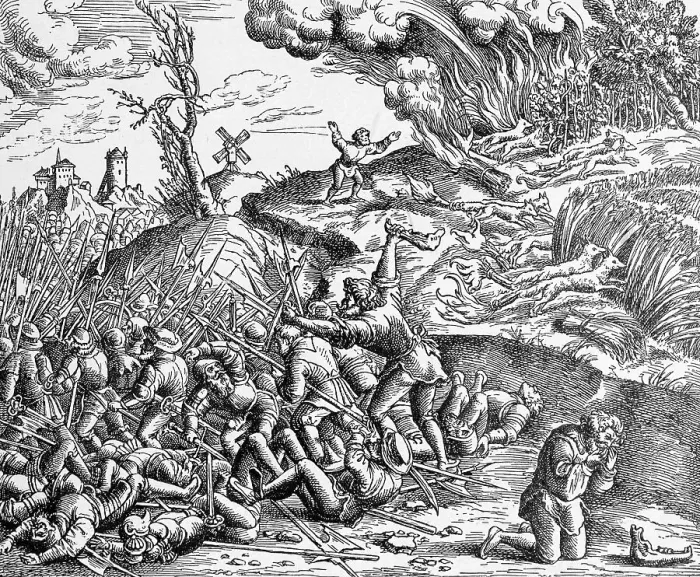 Framed Print : Samson Strikes a Philistine Army Framed Print : Samson Strikes a Philistine Army