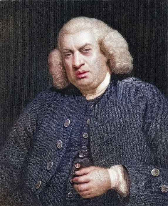 Framed Print : Samuel Johnson 1709-1784, English poet