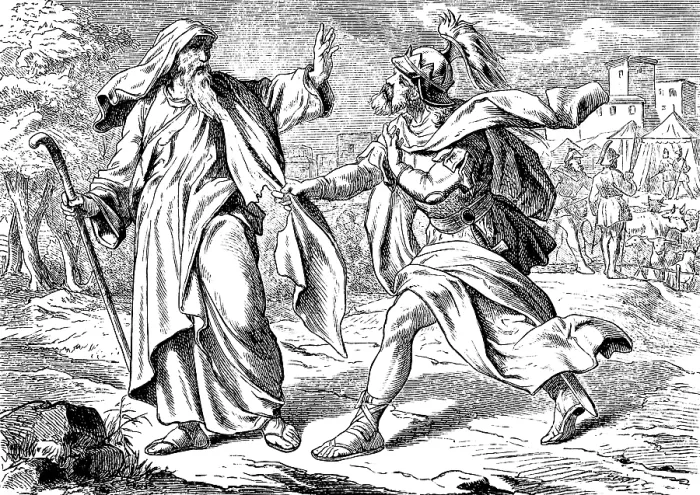 Framed Print : Samuel proclaims his rejection to Saul