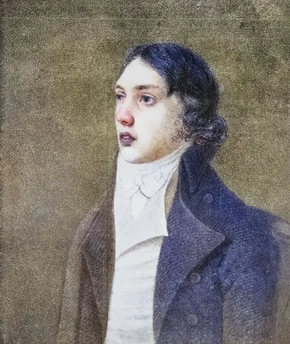 Framed Print : Samuel Taylor Coleridge (born 21 October 1772 in Ottery St Mary)