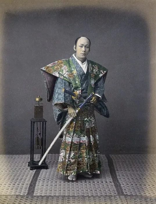 Framed Print : Samurai with sword, Japan, Asia Framed Print : Samurai with sword, Japan, Asia
